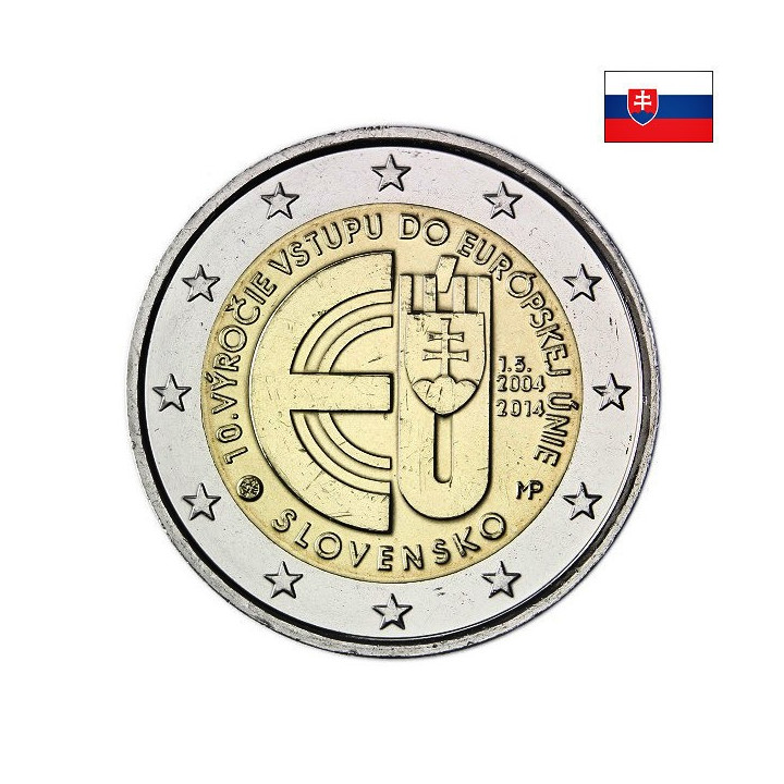 Slovakia 2 Euro 2014 "EU" UNC