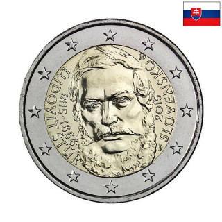 Slovakia 2 Euro 2015 "Ľudovít Štúr" UNC