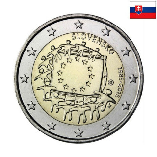 Slovakia 2 Euro 2015 "Flag (EUF)" UNC