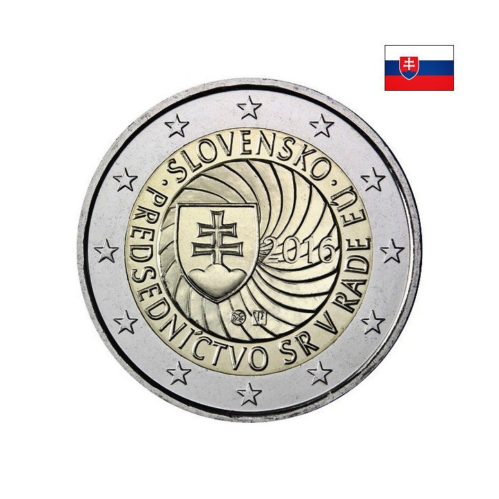 Slovakia 2 Euro 2016 "Presidency" UNC