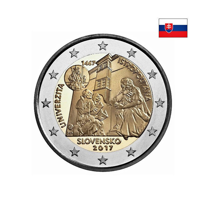 Slovakia 2 Euro 2017 "Istropolitana" UNC