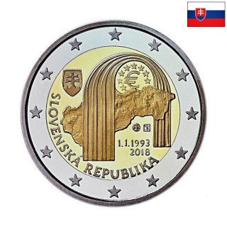 Slovakia 2 Euro 2018 "Slovakia" UNC