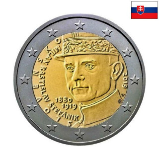 Slovakia 2 Euro 2019 "Štefánik" UNC