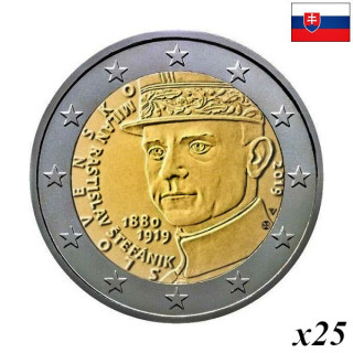 Slovakia 2 Euro 2019 "Štefánik" Roll