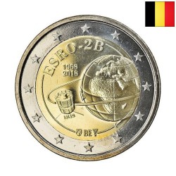 Belgium 2 Euro 2018 "ESRO-2B" BU (French, Coin Card)