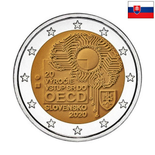 Slovakia 2 Euro 2020 "OECD" UNC