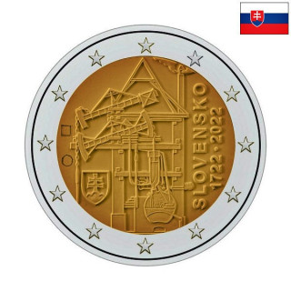 Slovakia 2 Euro 2022 "Steam Engine" UNC