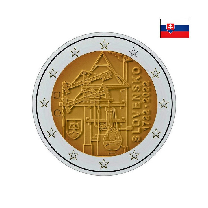 Slovakia 2 Euro 2022 "Steam Engine" UNC