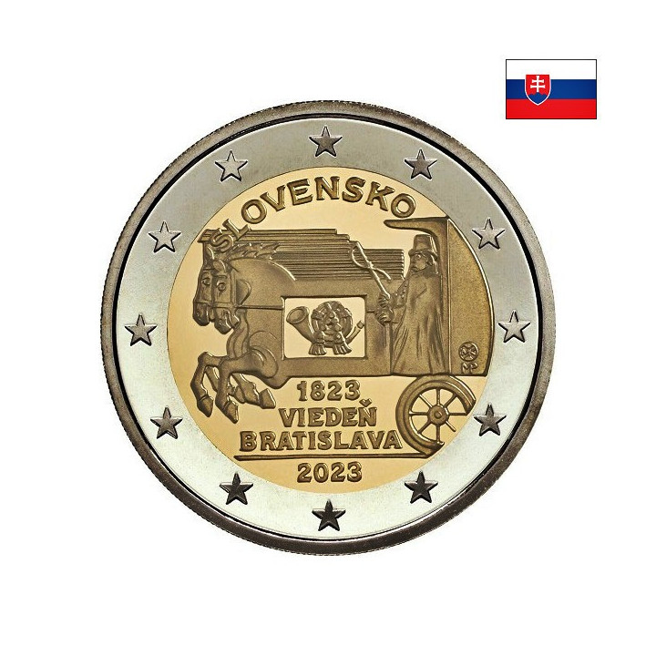 Slovakia 2 Euro 2023 "Express Mail" UNC