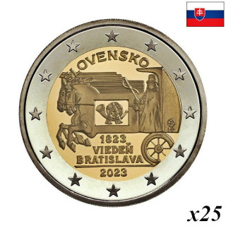 Slovakia 2 Euro 2023 "Express Mail" Roll