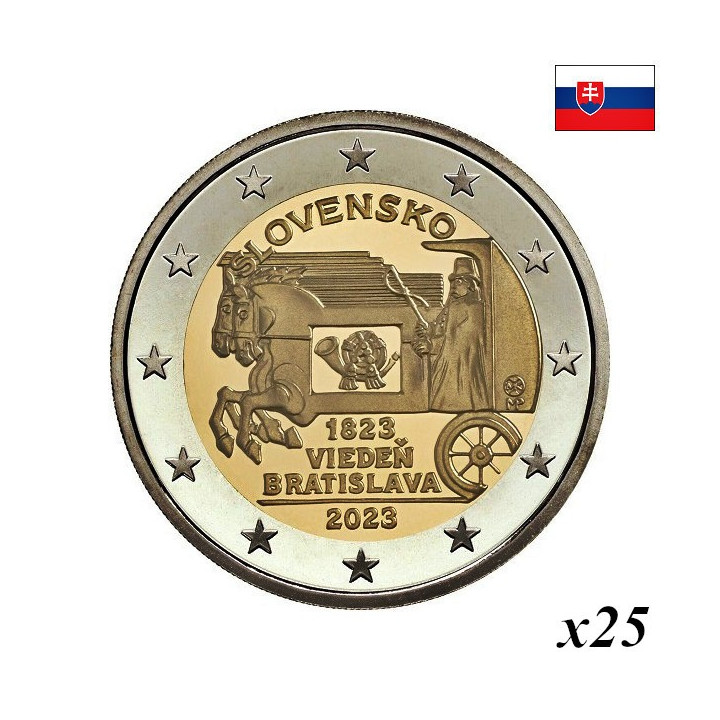 Slovakia 2 Euro 2023 "Express Mail" Roll