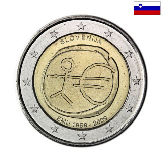 Slovenia 2 Euro 2009 "EMU" UNC