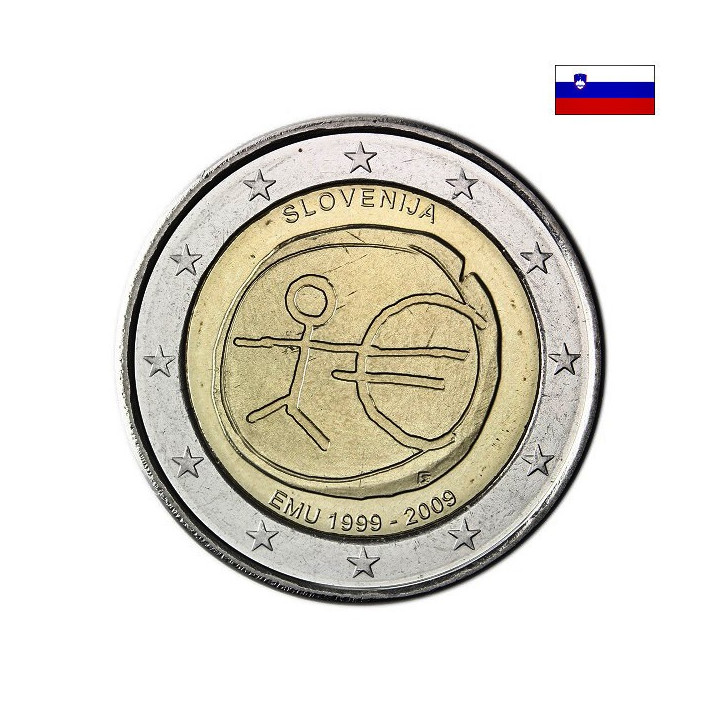 Slovenia 2 Euro 2009 "EMU" UNC