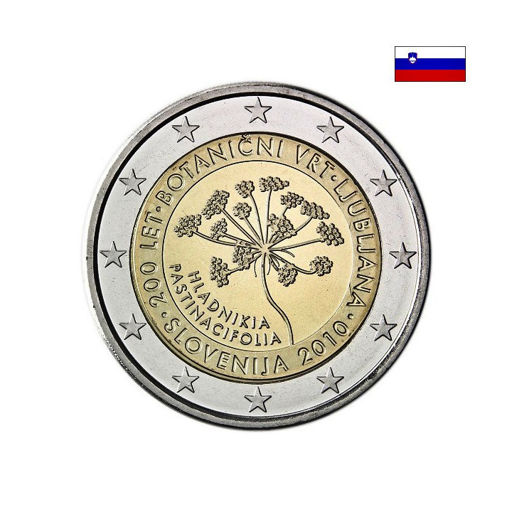 Slovenia 2 Euro 2010 "Botanical Garden" UNC