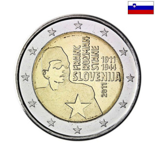 Slovenia 2 Euro 2011 "Franc Rozman – Stane" UNC
