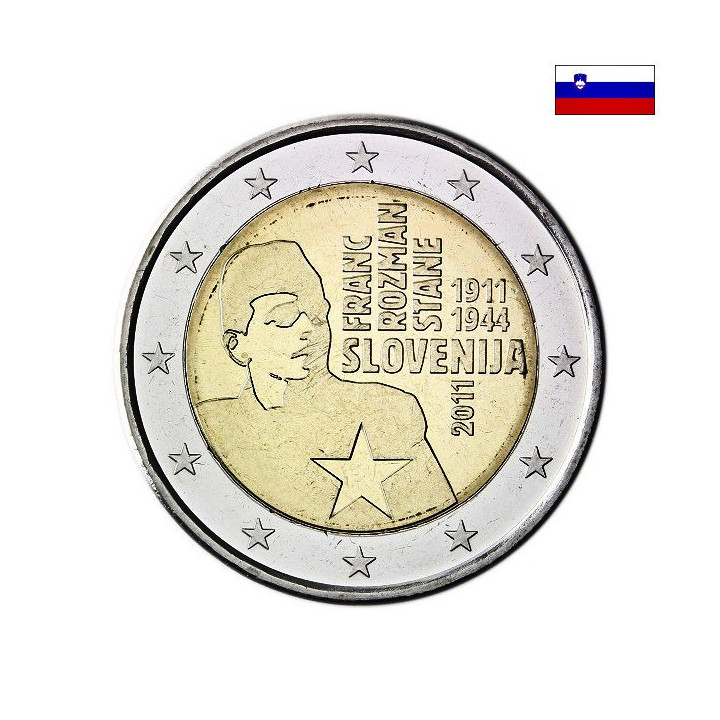 Slovenia 2 Euro 2011 "Franc Rozman – Stane" UNC