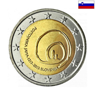 Slovenia 2 Euro 2013 "Postojna Cave" UNC