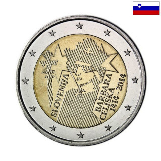 Slovenia 2 Euro 2014 "Barbara of Cilli" UNC