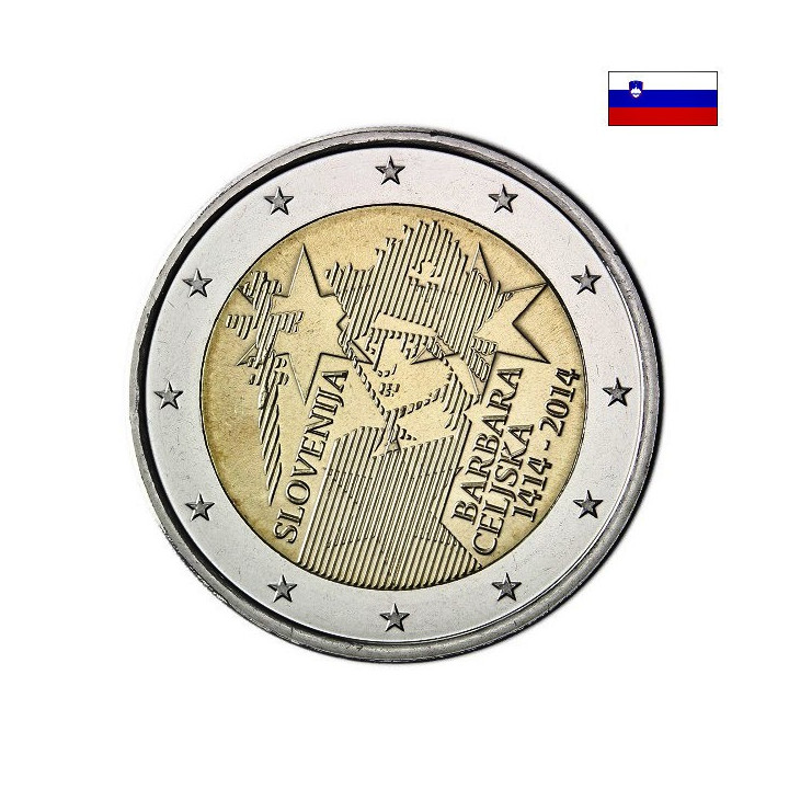 Slovenia 2 Euro 2014 "Barbara of Cilli" UNC