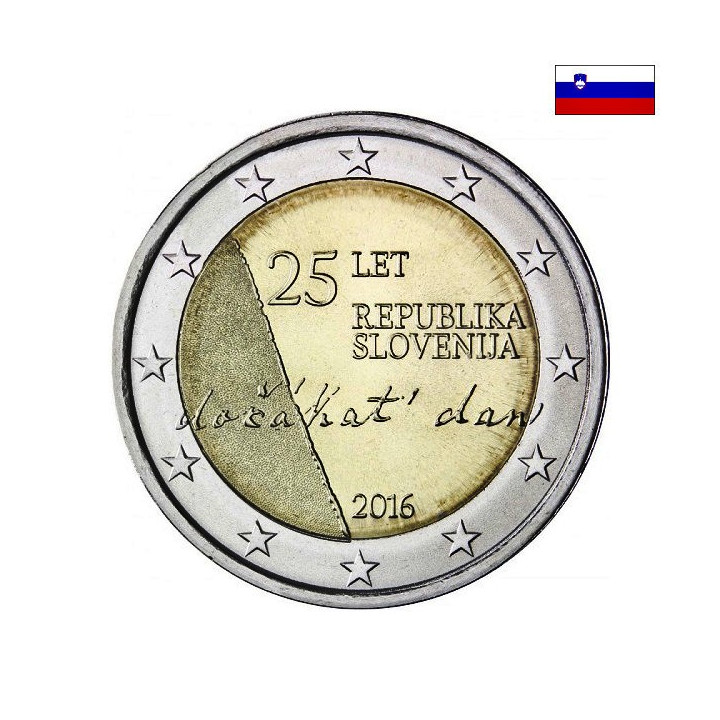 Slovenia 2 Euro 2016 "Independence" UNC