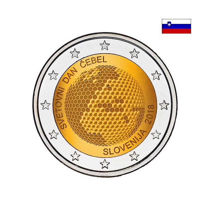 Slovenia 2 Euro 2018 "World Bee Day" UNC
