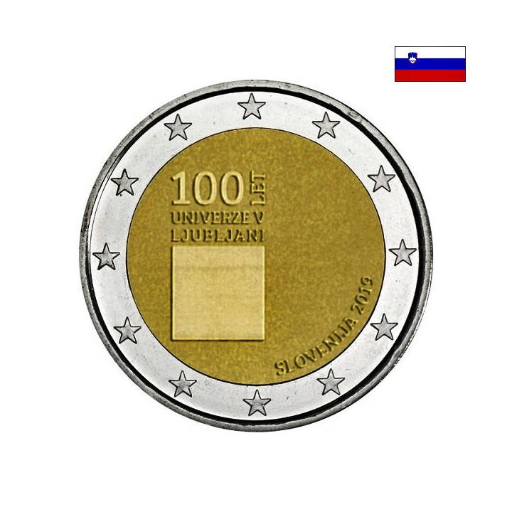 Slovenia 2 Euro 2019 "University of Ljubljana" UNC
