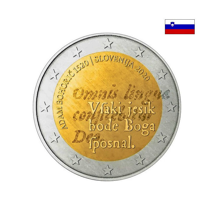 Slovenia 2 Euro 2020 "Adam Bohorič" UNC