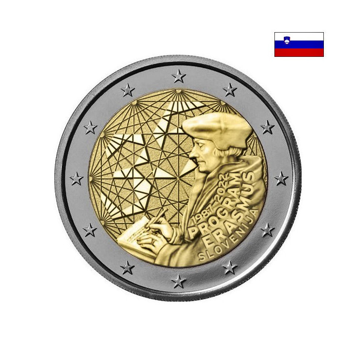 Slovenia 2 Euro 2022 "Erasmus (ERA)" UNC