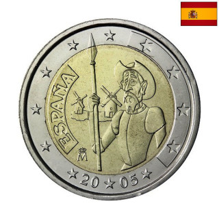 Spain 2 Euro 2005 "Don Quixote" UNC