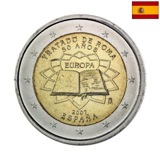 Spain 2 Euro 2007 "TOR" UNC