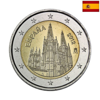Spain 2 Euro 2012 "Burgos Cathedral" UNC