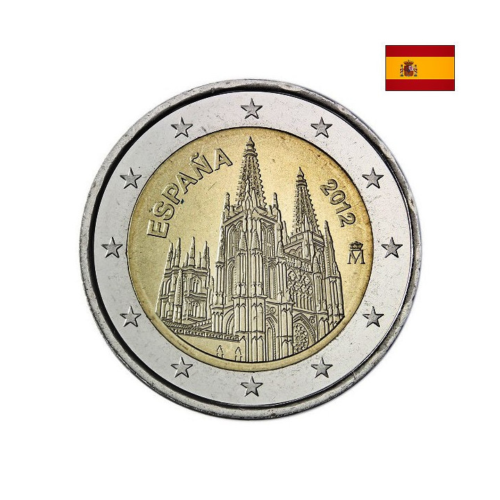 Spain 2 Euro 2012 "Burgos Cathedral" UNC