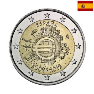 Spain 2 Euro 2012 "TYE" UNC