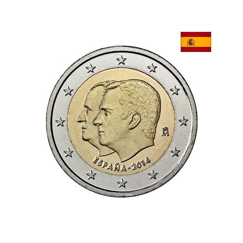 Spain 2 Euro 2014 "King Felipe VI" UNC