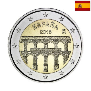 Spain 2 Euro 2016 "Segovia" UNC