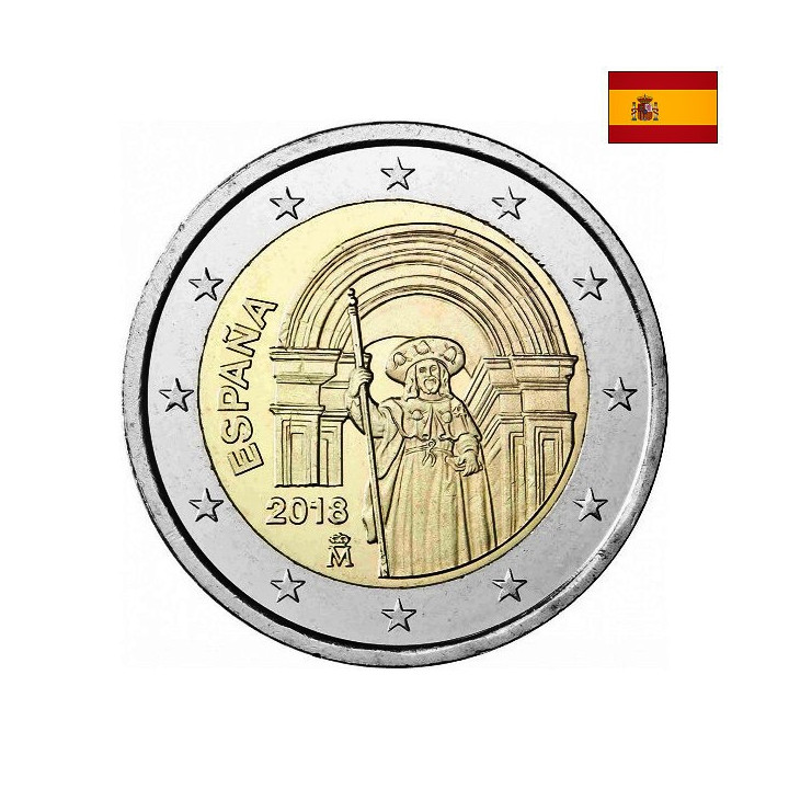 Spain 2 Euro 2018 "Santiago de Compostela" UNC