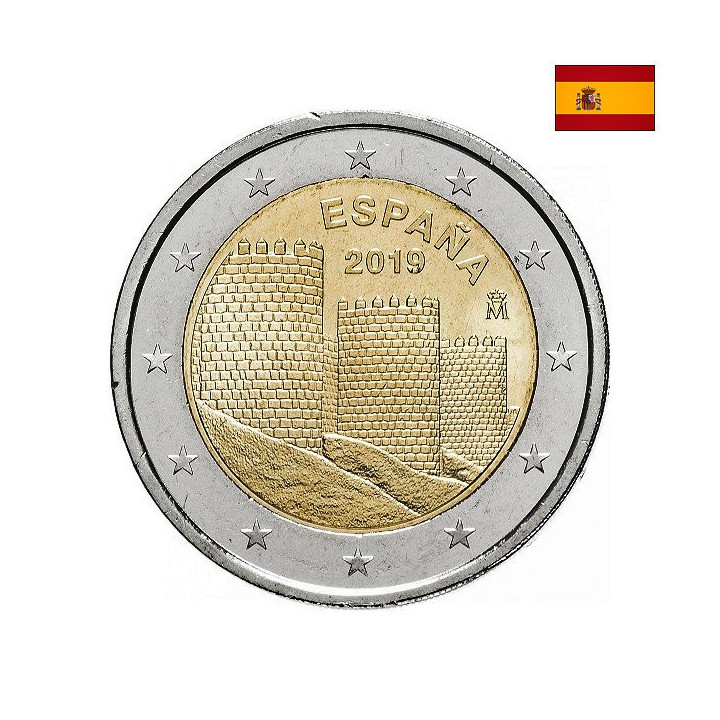 Spain 2 Euro 2019 "Avila" UNC