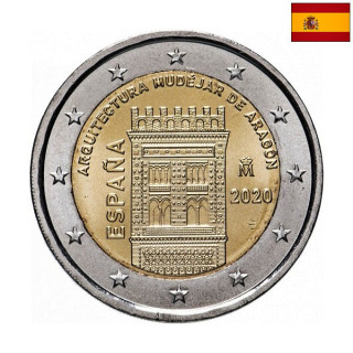 Spain 2 Euro 2020 "Aragon" UNC