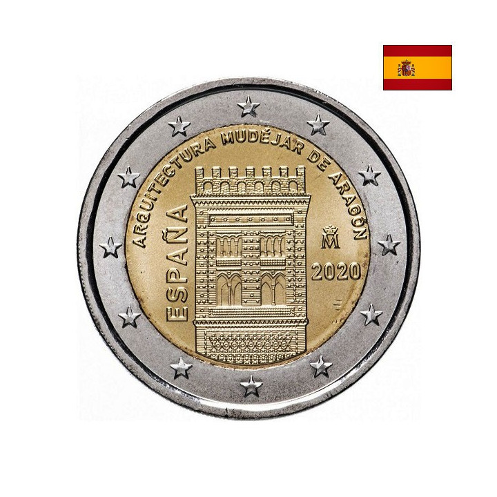 Spain 2 Euro 2020 "Aragon" UNC