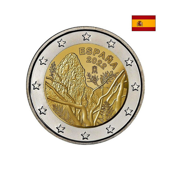 Spain 2 Euro 2022 "Garajonay" UNC