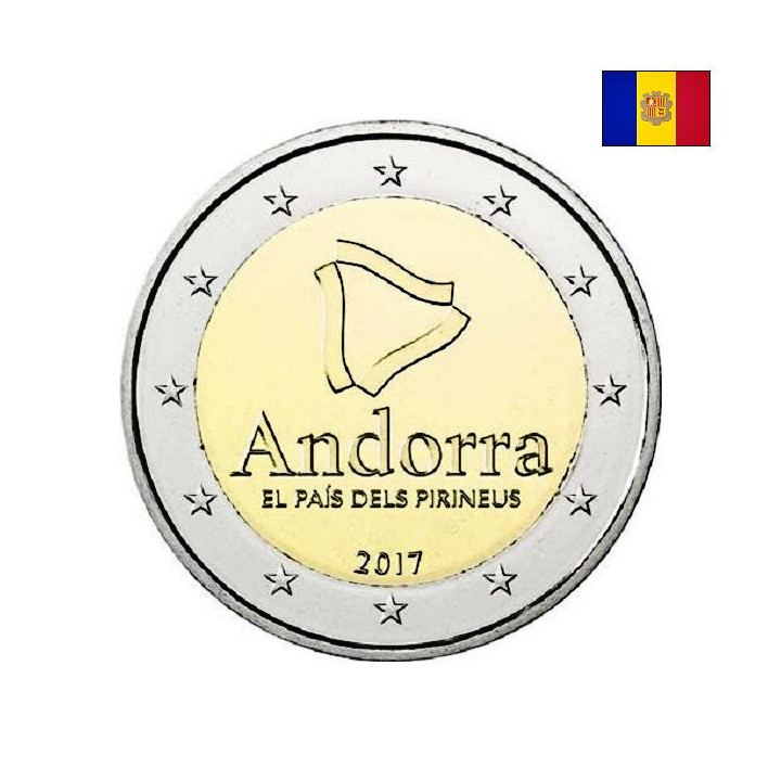 Andorra 2 Euro 2017 "The Pyrenean Country" BU (Coin Card)