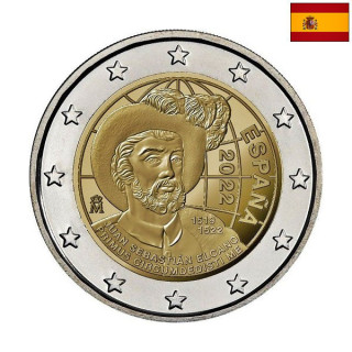 Spain 2 Euro 2022 "Circumnavigation" UNC