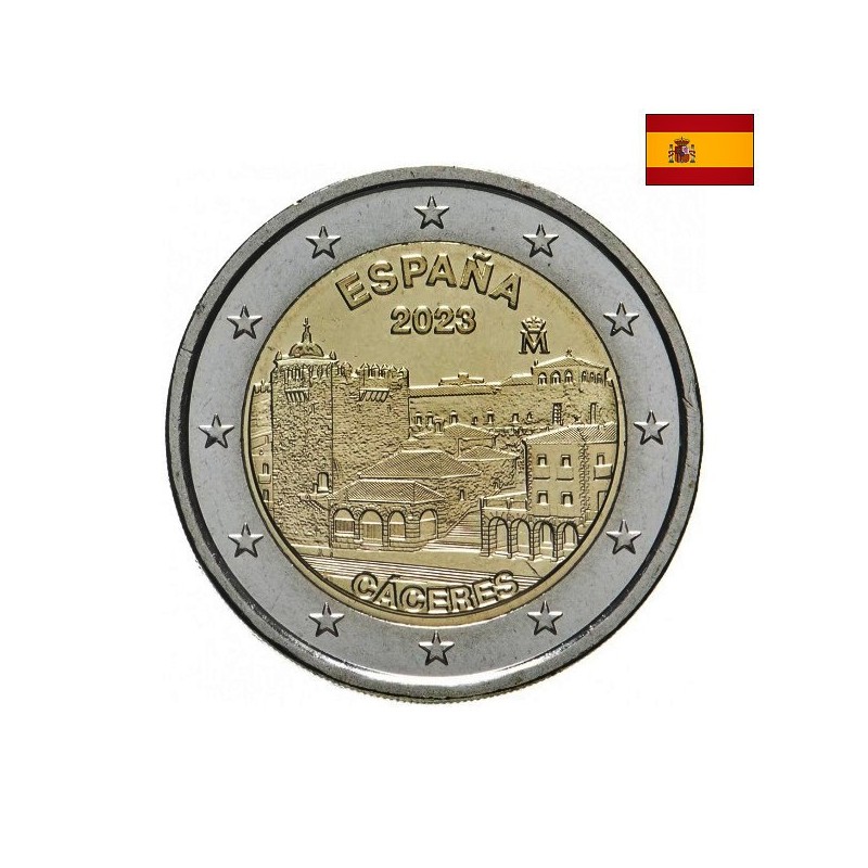 Spain 2 Euro 2023 "Cáceres" UNC
