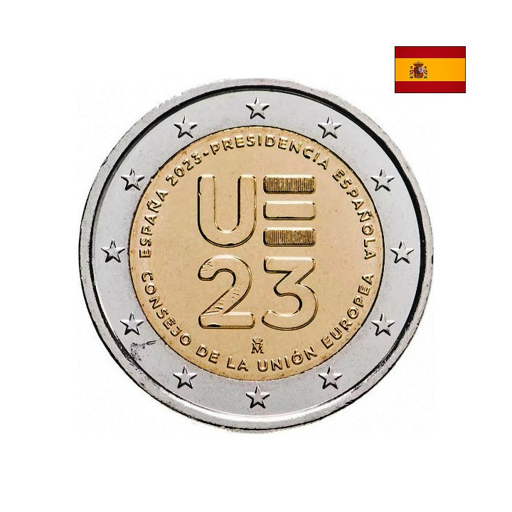 Spain 2 Euro 2023 "Presidency" UNC
