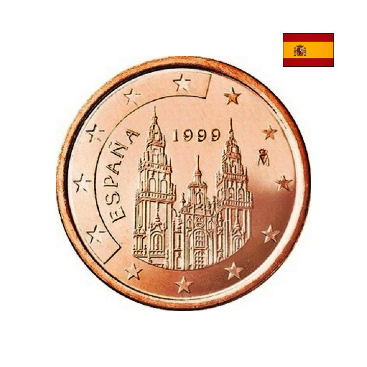Spain 1 Euro Cent 1999 KM-1040 UNC