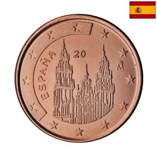 Spain 5 Euro Cent 2001 KM-1042 UNC