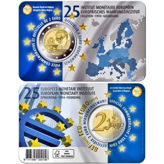 Belgium 2 Euro 2019 "EMI" BU (French, Coin Card)