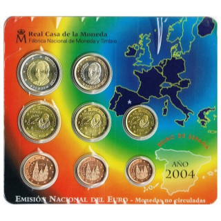 Spain Official Euro Set (3,88€) 2004 BU