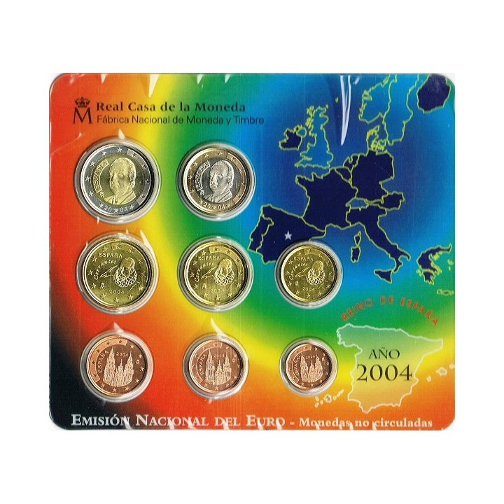 Spain Official Euro Set (3,88€) 2004 BU