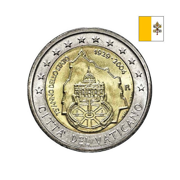 Vatican City 2 Euro 2004 "Founding Vatican City" BU (Folder)